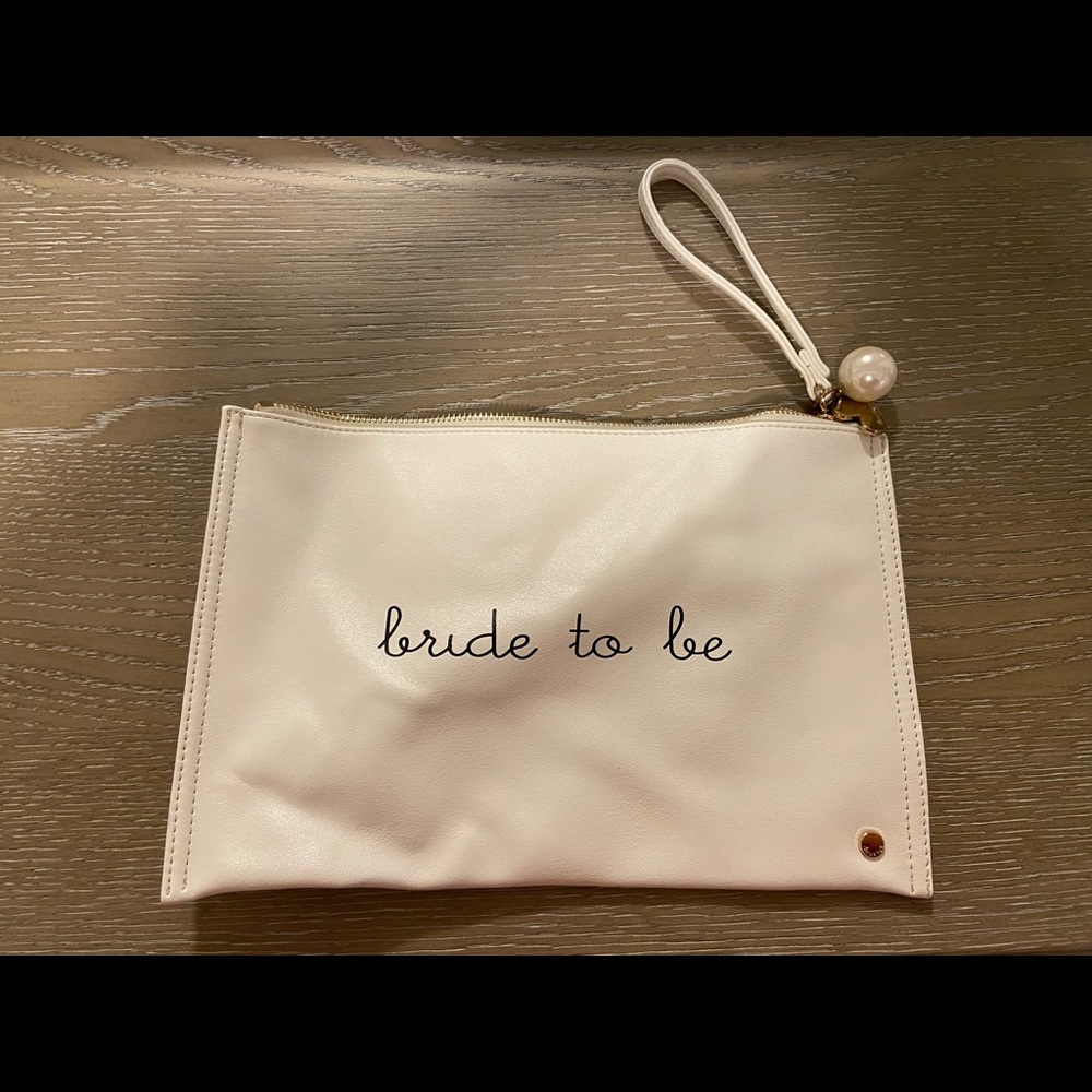 Bride to be wristlet/pouch